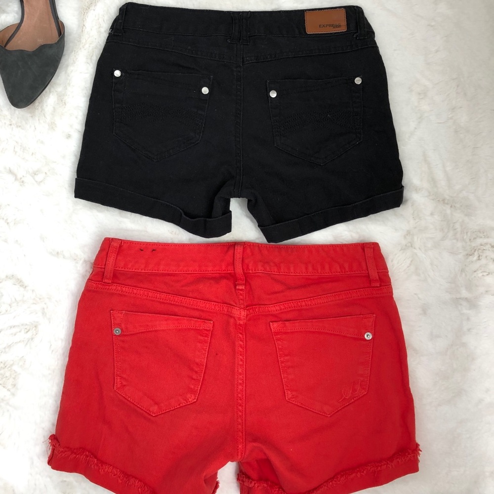 Bundle of 2 Express Jeans brand shorts - Picture 1 of 8